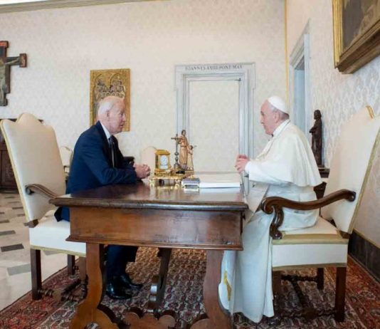 Reunión en el Vaticano de el Papa y Biden