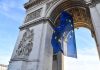 La retirada de la bandera europea del Arco del Triunfo exhibe la división política en Francia