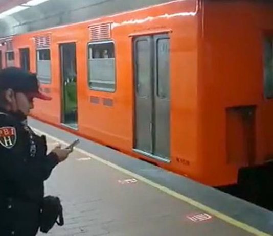 Accidente en la línea 7 del metro de CMDX