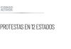 Protestas en 12 estados por parte de transportistas y agricultores