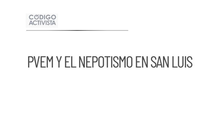 PVEM critica el nepotismo, pero considera a esposa de Gallardo