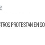 Protesta de maestros de CNTE en acto de Sheinbaum en Sonora