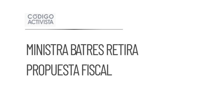 Ministra Batres retira propuesta sobre juicios fiscales del SAT