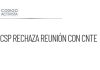 CSP rechaza reunión con la CNTE y remite a Segob y SEP
