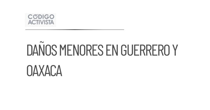 Boris causa daños menores en Guerrero y Oaxaca