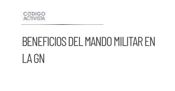 Guillermo Briceño resalta beneficios del mando militar en la GN