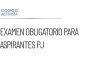 Aspirantes a PJ deberán presentar examen de conocimientos