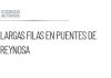 Largas filas en puentes de Reynosa por regreso de vacacionistas
