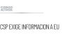 CSP critica a EU por no informar sobre paradero de ‘Mayo’