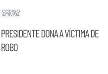 Presidente de la Corte ayuda a víctima de robo con aportación