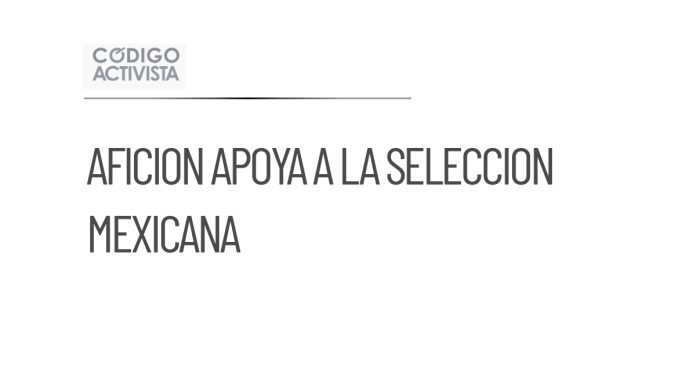 Sheinbaum destaca el cariño de la afición hacia la Selección Mexicana