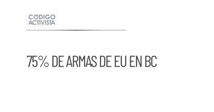 75% de las armas aseguradas en Baja California provienen de EU