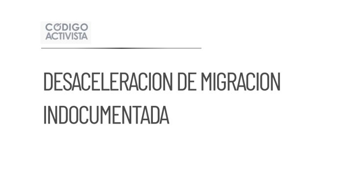 Desaceleración de la migración indocumentada de mexicanos hacia Estados Unidos