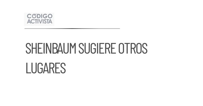 Sheinbaum sugiere alternativas para festejar triunfo de México