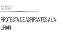 Aspirantes a la UNAM bloquean Insurgentes Sur por examen de control