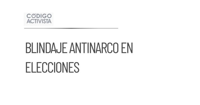 INE implementará medidas contra narconexos en elecciones