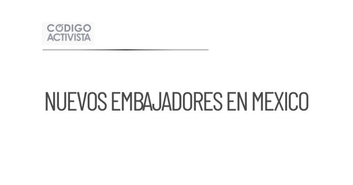 La Cancillería recibe cartas credenciales de nuevos embajadores